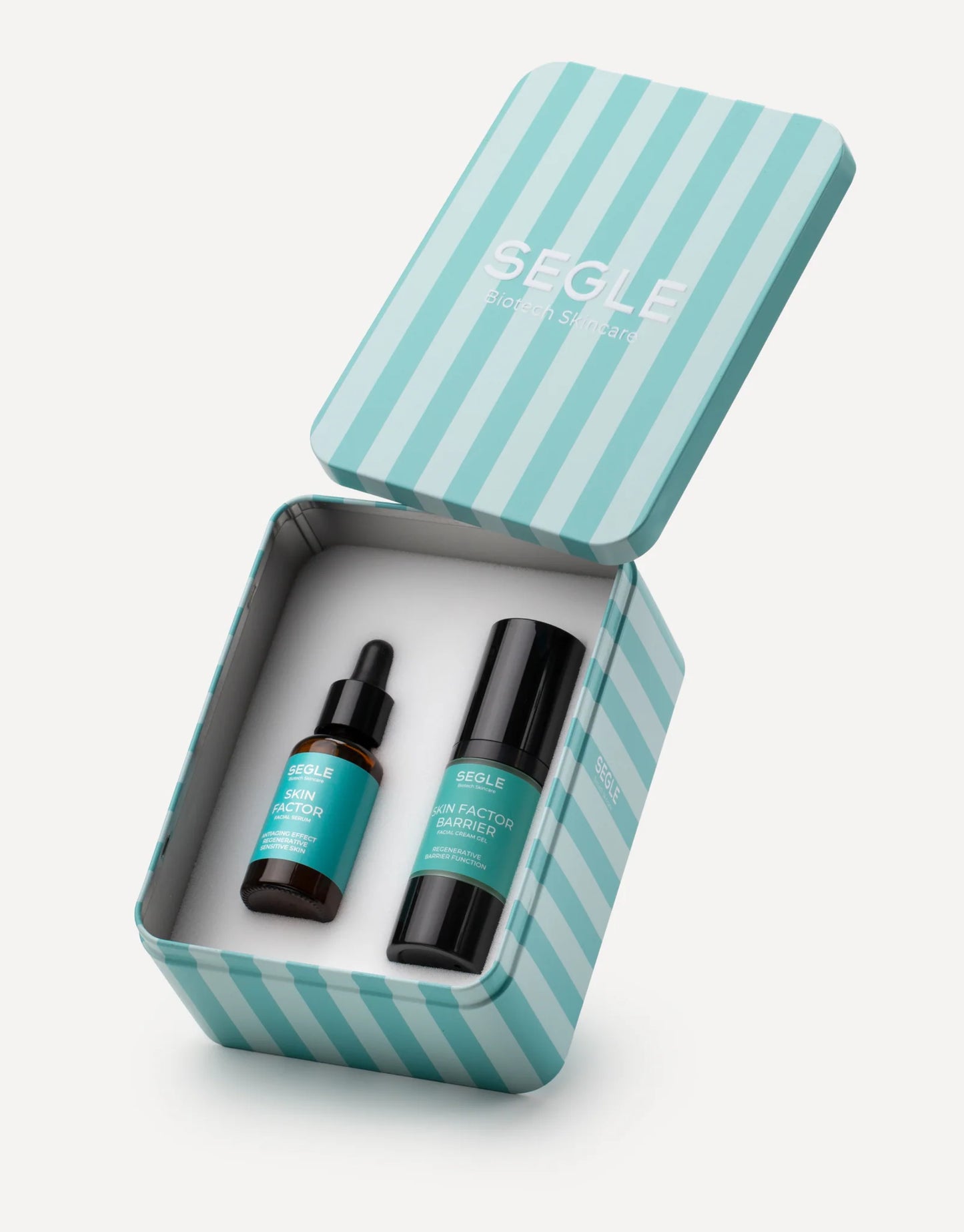 SEGLE regeneruojantis rinkinys veidui SKIN FACTOR (serumas 30 ml, veido kremas 30 ml)