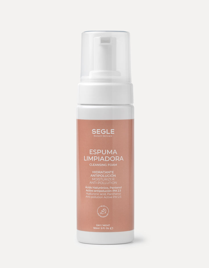 SEGLE drėkinančios veido prausimosi putos su hialuronu, 150ml
