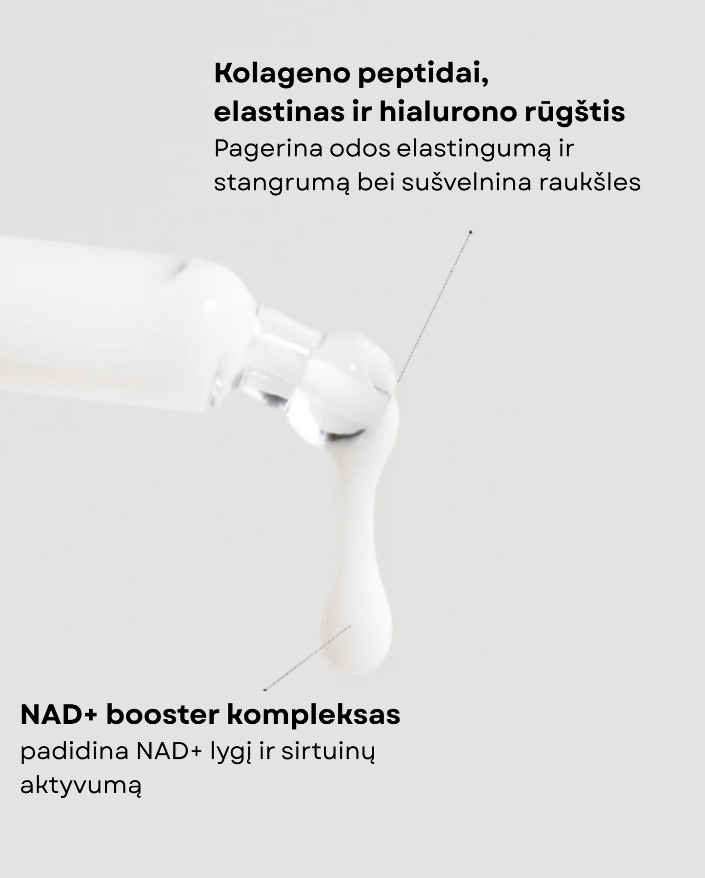 SEGLE Senėjimą stabdantis veido serumas su NAD⁺ ir kolagenu, 30 ml