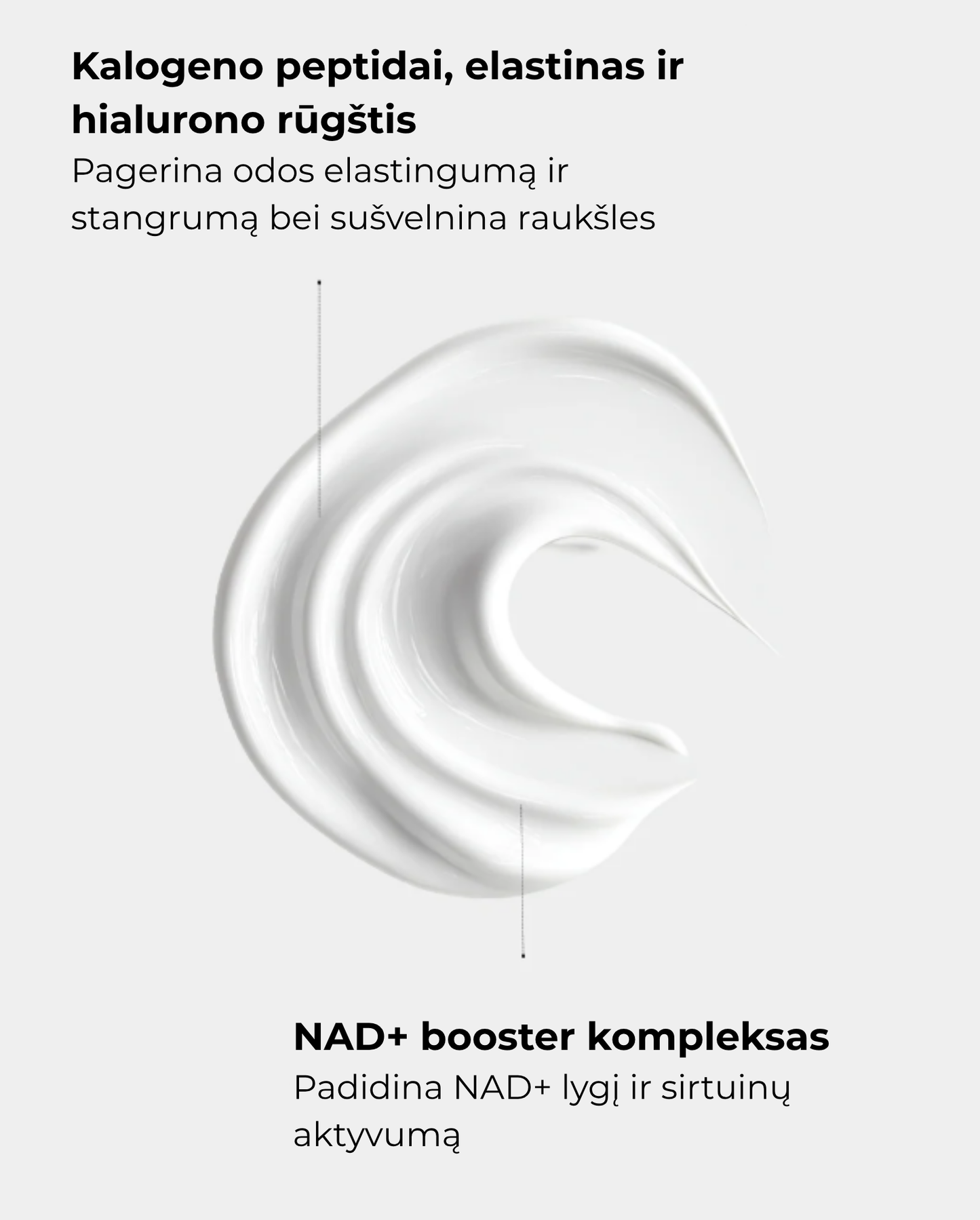 SEGLE Senėjimą stabdantis veido kremas su NAD⁺ ir kolagenu, 50 ml
